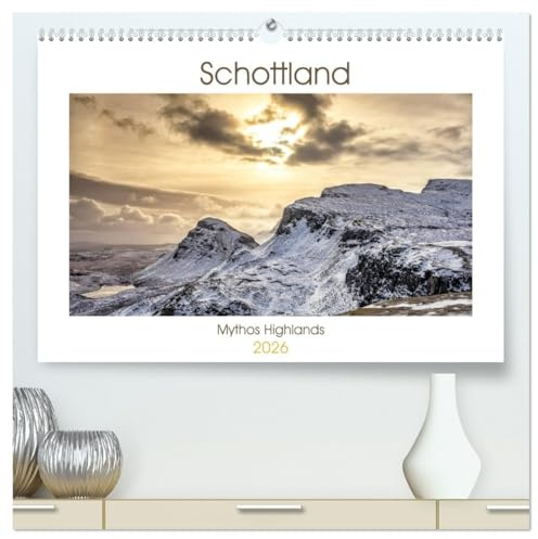Schottland - Mythos Highlands (hochwertiger Premium Wandkalender 2026 DIN A2 quer), Kunstdruck in Hochglanz: Eine fantastische Reise durch die sagenumwobenen Highlands. (CALVENDO Orte)