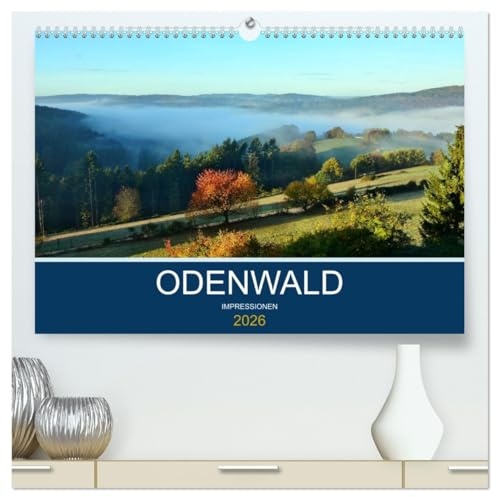 Odenwald - Impressionen (hochwertiger Premium Wandkalender 2026 DIN A2 quer), Kunstdruck in Hochglanz: Kleine Reise durch den Odenwald (CALVENDO Orte)