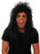 Fun Shack Schwarze Rocker Perücke Herren, Perücke Rocker Herren, Perücke Rock, Rock Perücke, Perücke Rockstar, Punker Perücke Herren, Perücke Männer 80er, Vokuhila Perücke Herren