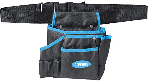 Fervi 0409 Borsa Porta Utensili, Ciano/Nero