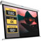 iggual Écran de Projection 112 Pouces - Enroulable Manuel Panoramique - Format 16:9 - Angle de Vision 180º - Hauteur Réglable - Adapté Mur/Plafond - Compatible 4K et Tout Projecteur, (200x200 cm)