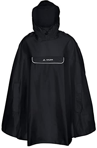 VAUDE Chubasquero unisex Valdipino., Unisex adulto, Poncho, 02285, negro, large