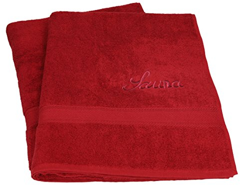 Betz 2 Stück Saunatücher Saunatuch Set Größe 80x200 cm XXL Sauna Handtuch Weich Groß Frottee France 100% Baumwolle Farbe: Bordeaux
