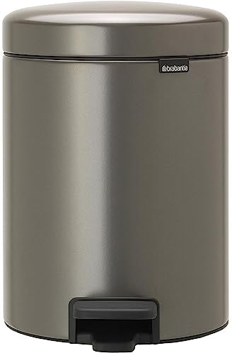 Brabantia Treteimer mit Inneneimer, 5L, aus Kunststoff, stahl, Platinum