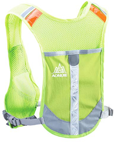 TRIWONDER Laufrucksack, Leichter Trinkrucksack, Trailrunning Rucksack, Trinkweste für Laufen Marathon Sport (Grün - Nur Weste)