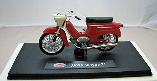 Abrex Modell Motorrad Moped 1:18 Jawa 50 Type 21 rot metall NDH und Box