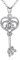 EUDORA 925 en argent Sterling en forme de coeur porte-clés pendentif collier pour femmes filles bijoux amour cadeau, chaîne 45 cm