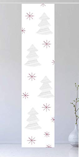 Flächenvorhang Natale Moderno 8 - Gr.60 x 245 cm toller Schiebevorhang - tolles Weihnachtsmotiv - Schiebegardine - diskrete Farben