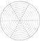 Delaman Circular Grill Rack Meticulous Workmanship, Fire Pit Grills Wire Rackround Shape BBQ Wire Mesh Grill Net Barbecue Grilled Grid Rack Outdoor Camping Picnic Tool