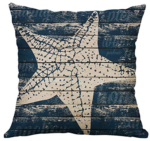 Xmiral Kissenbezüge Kissenhüllen Ozean Tier Meerestier Gedruckte Polyester Kopfkissenbezug(D,60 x 60cm)