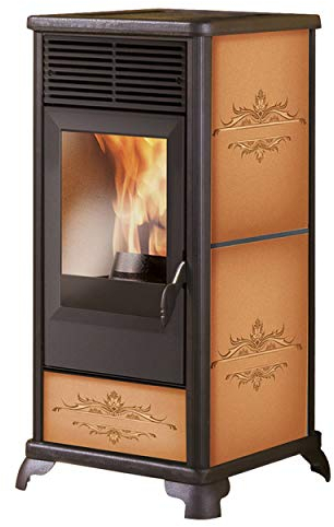 Italiana Camini 808970 ITC Classica 2 Stufa a Pellet Ceramica Pelle