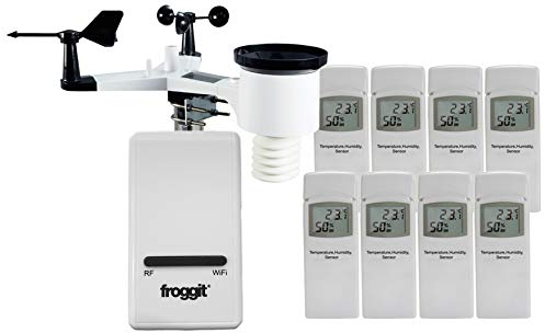 froggit DP1500 WiFi Internet Funk Wetterstation Bridge WLAN Wettercenter System Set 8