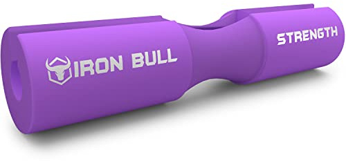 Iron Bull Strength Advanced Squat Pad - Barbell Pad for Squats, Lunges & Hip Thrusts - Neck & Shoulder Protective Pad Support (Purple)
