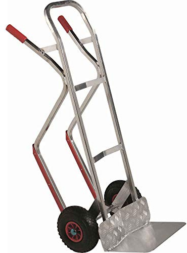 Carrello in alluminio leggero professionale Kg.200 con scivoli per scale e trasporti in magazzino e azienda carrello manuale industriale portapacchi portatutto per ferramenta portabombole - Mod.2500