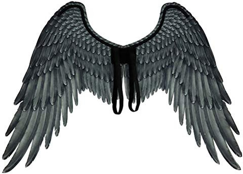 Stecto - Alas de plumas de ángel para adultos, alas de plumas creativas no tejidas, alas de ángel de Halloween en 3D, alas de hada, alas de cosplay de carnaval para fiestas de máscara.