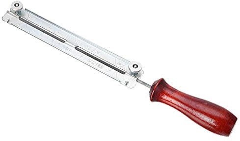 Cpolebev 3/16 Inch 4.8mm Round Flat Sharpening Sharpener Force File Files Holder Handle Kit Chainsaw Chain Tools