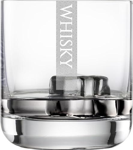 Miriquidi Whiskygläser 6er Set Serie COOLGLAS WHISKY | 300ml Schott Glas | Spülmaschinenfest durch Lasergravur| Gläser für Whisky 6 Stück