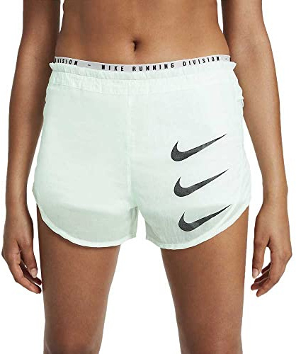 Nike Damen W Nk Run Dvn Tempo Luxe 2In1, Barely Green/Black, DA1280-394, Gr. L