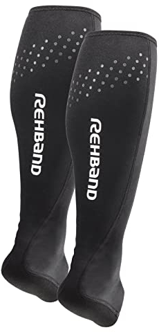 Rehband Neopren Achillessehnenbandage Herren & Damen, 1 Paar Sprunggelenkbandage unterstützt bei Achillessehnenentzündung & Schmerzlinderung