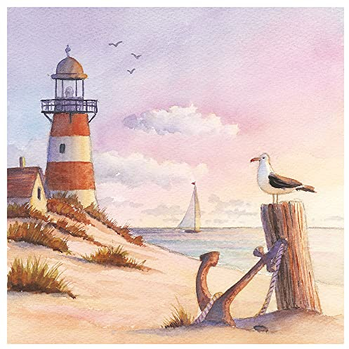 Serviette Abendstimmung am Meer 20 Stück