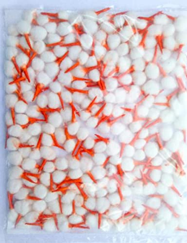 KULIA® Baumwolldochte für Diya-Öllampen, indische Göttin Pooja, 200 Stück Runddochte für Öllampen und Kerzen, Dochte für Puja, Aarti, Batti, Diya-Kerzendekorationen, Diwali/Deepawali, Diya-Lampe