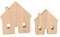 Artemio- Case in Legno Decorazione in legno-Casa-12,5 x 13 cm e 9,5 x 10 cm-2 Pezzi, 14003430