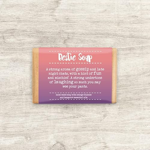 Funny Bestie Friend Hand Made Soap Bar - 100% Natural Cruelty Free Vegan Soap