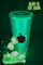 Nadia's Little Treasures Glow in The Dark Halloween/Gaming Studded Cup Tumbler Straw Lid - Plastic Double Walled Cup for iced Coffee, Water, Slush or Smoothies - Cold Drinks only (24OZ / 700ml)
