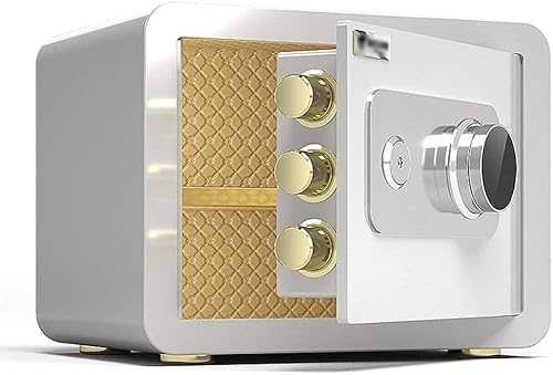 JBKNAN Tresor Safe Tresor Schrank Tresor, Wandtresor Ganzstahl Mechanischer Passwort Safe Haushalt Schmuckschatulle Geldkassette Mit Schlüssel Schließfach Silber Wandtresor (Größe : 30x35x30cm)