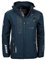 Geographical Norway Royaute Men Distribrands - Veste Softshell Homme Impermeable - Manteau Respirant À Capuche Outdoor - Blouson Coupe Vent Tactique Resistant Hiver (Marine_Noir 3XL)