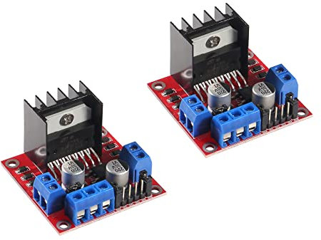 AEDIKO 2pcs L298N Motor Drive Controller Board DC Dual H-Bridge Robot Stepper Motor Control and Drives Module