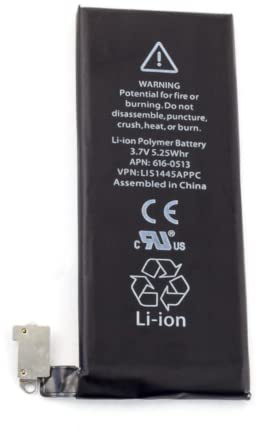 Audiosystem BATTERIA PILA ZERO 0 CICLI 1420Mah per APPLE IPHONE 4 606-0513 A1349, A1332