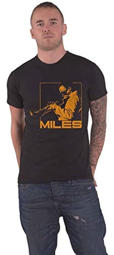 Miles Davis T Shirt Blowin Logo Official Mens Black M