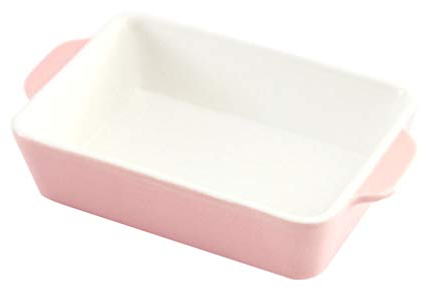 TOPBATHY Bandeja para Hornear Rosa Molde De Pan De Cerámica Sartenes Antiadherentes para Lasaña Bandeja De Horno De Porcelana Asador De Cerámica Horno Microondas Utensilios para Hornear