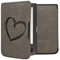 kwmobileÉtui Compatible avec Pocketbook Touch Lux 3/Basic Lux/Basic Touch 2 Coque - Étui à Rabat magnétique tabletteeReader Similicuir - Gris