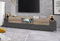 möbelando TV-Board Coro in anthrazit matt/Oak mit 2 Türen und einem Einlegeboden. Abmessungen (BxHxT) 220x51x45 cm