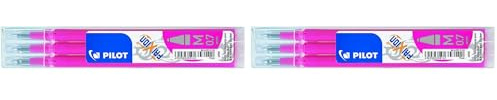 Pilot Refills for Frixion Rollerball 0.7 mm, Pink, (Pack of 6)
