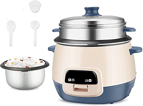 KANBUN Olla Arrocera Y Vaporera con Función De Mantener Caliente Cocción Automática Olla Interior Antiadherente Haga Arroz Y Vapor Alimentos Y Verduras Saludables,4L