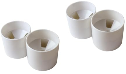 SUPVOX 4 Pz Coperchio della Tazza Coppa del Foro di Allenamento Mettendo La Tazza Forate per Il Putting Green Supporto Bandiera Sfiato Mettendo Le Tazze Bianca Riutilizzabile