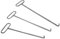 Massiver Schachtdeckelhaken 70, 80, 90 cm, Kanaldeckelheber Schachthaken geschmiedet, verzinkt, robust (80cm)