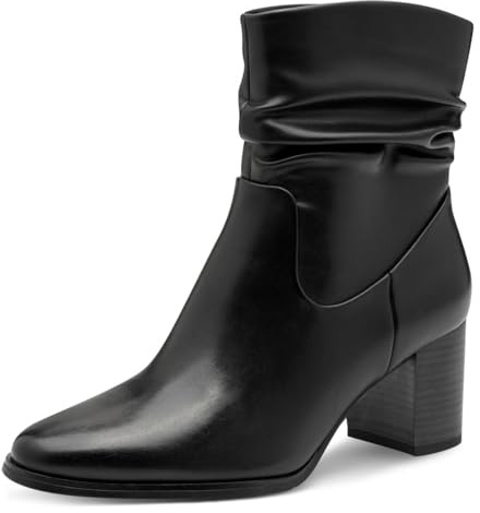 MARCO TOZZI Damen Stiefeletten mit Absatz Vegan mit Reißverschluss