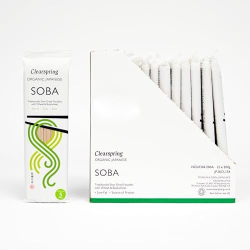 Clearspring Organic Japanese Soba Noodles 200g (Pack of 12)