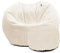 rucomfy Beanbags Jumbo Cord Kids Mini-Slouch Bean Bag Chair - Childrens Bedroom Playroom Furniture and Fun Decor. Arrives with Filling and Machine Washable - 60 x 80cm (Ivory, with Footstool)