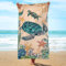 JINGTOPS Grande Serviette de Plage Coton, Serviette Microfibre XXL, Drap de Plage, Couverture de Plage, Serviette Bain Microfibre pour Plage, Piscine, Yoga, Sport, Fitness,180 x 90 cm
