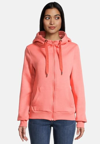 Salzhaut Sweatjacke SÖÖTE Coral, M Kuschelige Kapuzenjacke für Frauen
