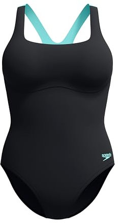 Speedo Flex Band Costume da Bagno per Donna, Anthracite, 44