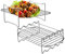Pure Vie Rejilla para Freidora de Aire, Accesorios Freidora de Aire, Multifunction Air Fryer Rack Bandeja Air Fryer con Pinchos Barbacoa de Acero Inoxidable para Horno Vaporera y Freidora de Aire