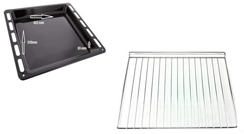 FIGEVIDA LECCARDA SMALTATA TEGLIA + GRIGLIA 42,2 X 350 FORNO REX PER ELECTROLUX 42,2x37x3,3 CM ORIGINALE 3423981053 + F 4419