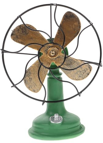 Amosfun Ventilador De Pie No Funcional Diseño Antiguo Decoración De Resina Para Hogar