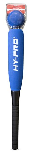 Hy-Pro Schaumstoff Baseball Schläger und Ball Set - Blau, Soft-Touch Schläger und Ball, optimal für Kinder, Rutschfester Griff, 24 Zoll Schaumstoff Schläger, Schaumstoff Ball, Soft Toy, Outdoor-Spiel